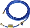 HS10BL CPS 10' Blue Standard In-Line Ball Valve Hose 1/4'' SAE