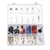 2663 FJC Inc. Automotive Air Conditioning Cap & Valve Core Assortment (90 Piece)