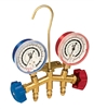 28172 JB Industries 2 Valve (kg / cm2) Brass Manifold R-12/R-22/R-502 63.5 mm Metric Gauges and No Hose Set