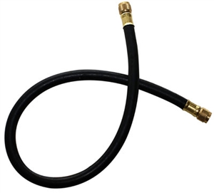 CL6-144 JB Industries 3/8" x 144" Black Environmental Charging Hose without Core Depressor