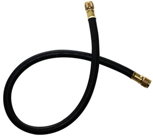 CL6-72 JB Industries 3/8" x 72" Black Environmental Charging Hose without Core Depressor