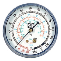 M2-420 JB Industries Low Side Blue R-134A / R-404A / R-507 Compound Gauge - 2-1/2"