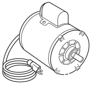 PR-207 JB Industries 1/2 HP 115/230V 50/60 Cycle Motor w/Switch and Line Cord