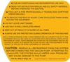 LB1342 Appion TEZ8 Warning Label