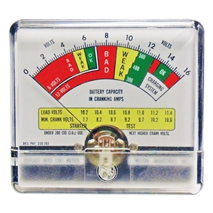 1261 Milton Industries Volt Test Meter 0-16 Volt