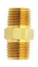 647-2 Milton Industries M. Hex Nipple, 1/2"X1/2" NPT