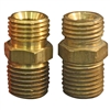 S648 Milton Industries 1/4” Male NPT x 1/4” Male NPS Brass Adapter (Pair)