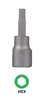 6162 OTC 5/32" Hex Bit 3/8" Sq. Dr.