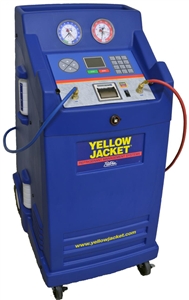 37887 Yellow Jacket Hybrid Automatic Refrigerant Management System with 10 Foot Hoses and 3 CFM Vacuum Pump