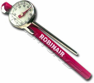 10596 Robinair Dial Thermometer -40° To +160° 1" Dial Face