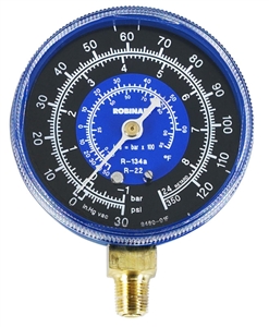 11794 Robinair Low Side Compound Refrigerant Manifold Gauge R22/134a -30 To 120 Psi/Bar