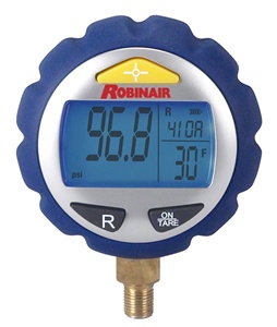 11910 Robinair Digital Low Pressure / Vacuum Gauge (30" hg - 250 PSI) 17 Gas PT Chart