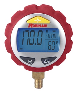 11920 Robinair Digital High Pressure Gauge (0 - 800 PSI) 17 Gas PT Chart