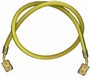 19310 Robinair 36" Yellow Double Quick-Seal Enviro-Guard Tank Hose 1/4" Flare