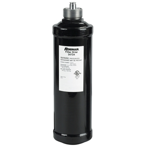 The 34724 Robinair Recycling Filter Drier has been specifically formulated to trap acid and particulates and is formulated to remove water from the refrigerant. DO NOT accept look alike or knock off filters.