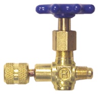 40380 Robinair 1/4 MFL X 1/4 FFL Coupler Hand Wheel Shut-Off Valve