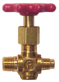 40455 Robinair Straight Shut-Off Valve 1/4 MFL X 1/4 MPT