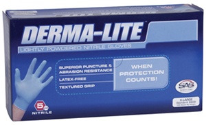 6607 SAS Safety Derma-Lite Nitrile Glove Medium