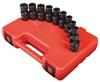 3657 Sunex Tools 10 Pc. 6-Point Universal Metric Impact Socket Set