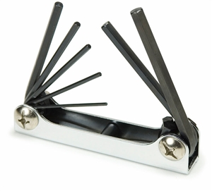 12708 Titan 7pc Metric Folding Hex Key Set