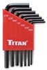 12727 Titan 7pc SAE Short Arm Hex Key Set