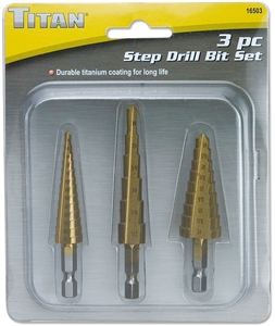 16503 Titan 3pc Step Drill Set