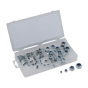 45243 Titan 100pc Metric Nylon Locknut Assortment