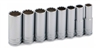 62600 Titan 8pc. 1/2in Drive SAE 12-Point Deep Socket Set