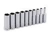 66400 Titan 10pc. 1/4in Drive Metric Deep Socket Set