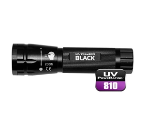 413075 UView UV Phazer Black (AAA Batteries) Focusing Light with UV Enhancing Glasses & Batteries Included