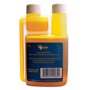 499008 UView Universal A/C Dye Bottle 8oz Services Up To 32 Vehicles