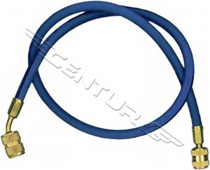 68296A Robinair 1/4" Flare 96in. Blue Enviro-Guard Hose 45 Degree Quick Seal Fitting
