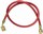 68396A Robinair 1/4" Flare 96in. Red Enviro-Guard Hose 45 Degree Quick Seal Fitting
