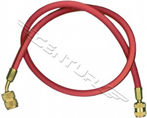 68396A Robinair 1/4" Flare 96in. Red Enviro-Guard Hose 45 Degree Quick Seal Fitting