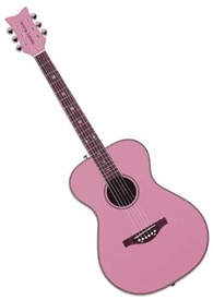 Daisy Rock 14-6200 Pixie Acoustic Guitar - Powder Pink