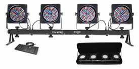 Chauvet 4BAR Lighting Kit Pack-n-Go DJ LED Wash Light w/ Footswitch