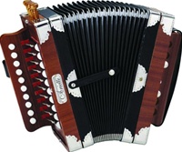Hohner 3002N Cajun Ariette Folk Accordion Key of C - Natural Wood Finish