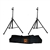 MR DJ SS-650PKG Speaker Pro Audio Stand Package Kit with Carrying Bag