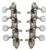 Grover 409N A-Style Mandolin Tuning Machines 4 x 4 Tuners Set - Nickel with Pearloid Buttons