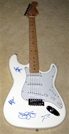 Bon Jovi Autographed Strat Style Electric Guitar 100% Authentic - Signed by Band