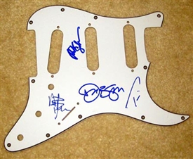 Bon Jovi Signed Autographed Strat Style Electric Guitar Pickguard 100% Authentic - Signed by Band