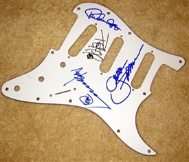 Kiss Paul Stanley Gene Simmons Autographed Electric Guitar Pickguard 100% Authentic
