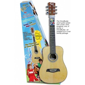 ChordBuddy Junior 1/2 Size Steel String Acoustic Guitar Jr. Combo Package Childs Kids Chord Buddy