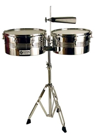 Coda DP-420 13 and 14 Inch Timbales w 7" Cowbell