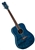 Dean AXS Series Drednought Quilt Ash Acoustic Guitar - Trans Blue AX DQA TBL