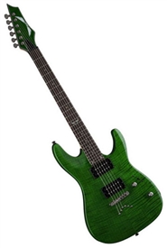Dean Solid-Body Custom Electric Guitar in Trans Green