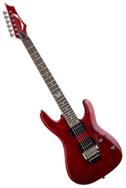 Dean Custom 350F Electric Guitar with Floyd Rose Bridge in Trans Red - C350F-TRD