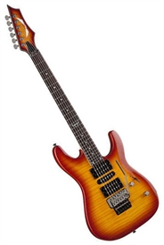 Dean Custom 380F Floyd Electric Guitar in Trans Amberburst - C380F TAB