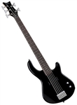 Dean Edge 09 5 String Bass Guitar in Classic Black