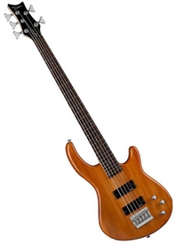 Dean Edge 1 5-String Electric Bass Guitar in Trans Amber E1 5 TAM